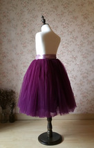 Plum Little Girl Tulle Skirt for Dress up and Fairy Costumes 1-16 image 4