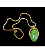 Vintage Modernist Lucite Crown Trifari Reversible Pendant Necklace Snake... - €112,76 EUR