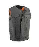 Men&#39;s Motorcycle Vest Black Collarless Cool-Tec Vest MLM3515 - $2,948.37 MXN+