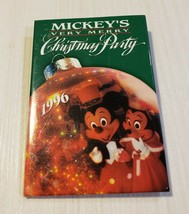 Vintage Disney Mickey&#39;s Very Merry Christmas Party Pin Button 1996 - £3.92 GBP