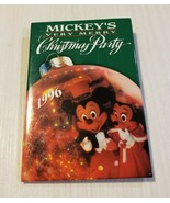 Vintage Disney Mickey&#39;s Very Merry Christmas Party Pin Button 1996 - £3.94 GBP