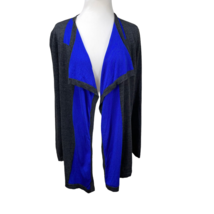 Lafayette 148 NY Long Draping Shawl Collar Wool Cardigan Knit Jacket Str... - $54.99