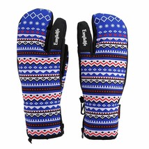 Esmilelife Winter Snow Ski Gloves with Warm Superfine Fibre (Large) - £7.95 GBP