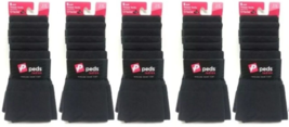 30 Pair Peds Ladies Trouser Socks Tactel Lycra Size 5-10 Black - BRAND N... - $742.19 MXN