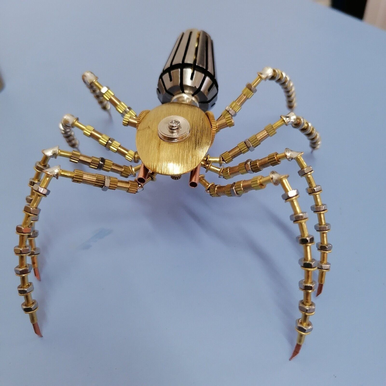 Mechanical Sculpture Insect Spider Sculpture Bug Figurine Steampunk Home Decor