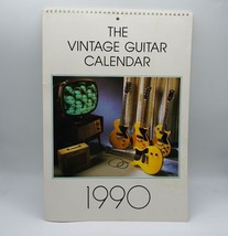 1990 Vintage Guitare Calendrier Gibson FENDER Marshall Jazz - £38.51 GBP