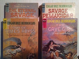 Edgar Rice Burroughs: Ace F-Series Paperback lot of 4 ~ Vintage ~ B23-15M - £14.47 GBP