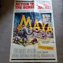 Maya 1966 Original Vintage Movie Poster One Sheet NSS 66/123 - $24.74