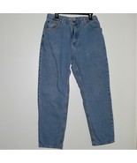LL BEAN WOMEN&#39;S / LADIES JEANS ~  Sz 14 / Relaxed ~ VG ~ Mid Blue ~ Adju... - $25.70 CAD