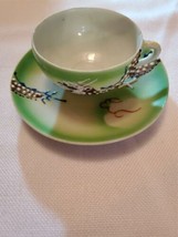 VTG Hand Painted Moriage Dragonware Demitasse Cup and Saucer Betson China Japan - £5.44 GBP