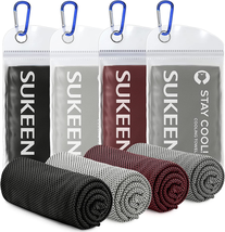 4 Pack Cooling Towels (40"X12"),Ice Towel,Soft Breathable Chilly Towel - $24.87