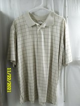 Men&#39;s David Taylor Collection Polo Shirt XL Short Sleeve Light Brown - $9.39