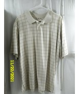 Men&#39;s David Taylor Collection Polo Shirt XL Short Sleeve Light Brown - $177.43 MXN