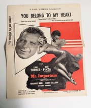 Mr. Imperium Movie Poster Big Band Sheet Music Book for 11 Instruments 1951 - £39.35 GBP