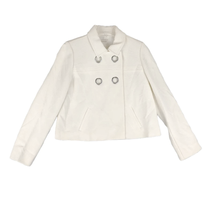 CHICO&#39;S Women&#39;s Off-White Retro Mod Cropped Blazer Peacoat Jacket Size 1... - £23.12 GBP