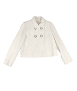 CHICO&#39;S Women&#39;s Off-White Retro Mod Cropped Blazer Peacoat Jacket Size 1... - $29.03