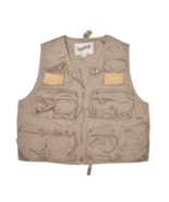 Expedition Vest Mens S Khaki Fly Fishing Utility Safari Cotton 3D Pocket... - $18.24