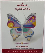 Hallmark Keepsake Ornament-BUTTERFLY-LIGHT And LOVE-Caring Bridge-Glass - £19.45 GBP