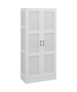 HOMCOM 71&quot; Tall Storage Cabinet with Movable Shelves - White Pantry Cupb... - $5,394.82 MXN