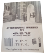 1960s Evans Products Company Prefinished Wood Paneling Planning and Inst... - €12,76 EUR