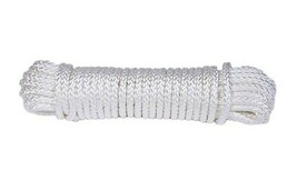 Koch Industries 5230825 White Nylon Diamond Braid Rope, Hank, 1/4 in. x ... - €27,96 EUR
