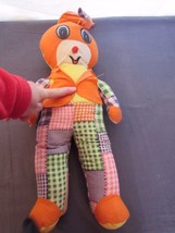 Samwel Toy Plaid Rabbit Vtg Plush Carnival Doll 21” Amusement Park Toy B... - $28.81