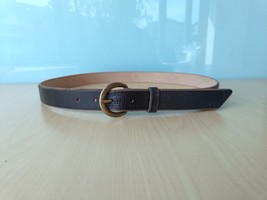 Double Rl Terrance Tumbled Leather Belt $248 Free Worldwide Shipping (0137) - £143.88 GBP