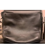 Coach Dufflette Leather Crossbody Bag Black Fast Free Shipping - £57.95 GBP