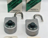 Sargent Greenleaf Combination Padlock Lock 8088 Lot of 2 w/ 1 Change Key - $73.24