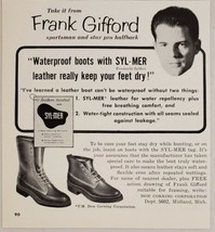 1960 Print Ad Waterproof Boots with SYL-MER Dow Corning Corp Midland,Michigan - £7.77 GBP