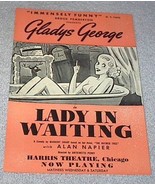 Harris Theater Chicago Handbill Gladys George in Lady in Waiting - $379.18 MXN