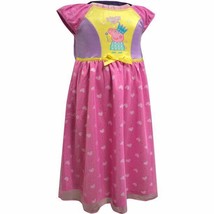 Peppa Pig Girls Toddler Princess Dress Night Gown NEW With TAGS Pink &amp; Y... - £23.91 GBP