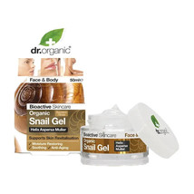 Dr. Organic Snail Gel Healthy-Aging Face Body GEL 50ml Hydrate Soothe Tone - £15.81 GBP