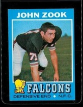 Vintage 1971 TOPPS TCG Football Trading Card #166 JOHN ZOOK Atlanta Falcons - £6.72 GBP