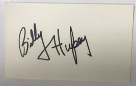 Billy Hufsey Signed Autographed Vintage 3x5 Index Card - $14.99
