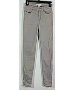 H and M LOGG Womens Jeans Size 4 Tan Beige Skinny Pockets Denim Pants - $14.99