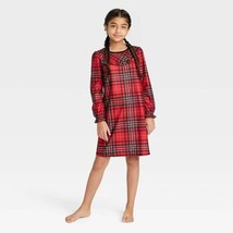 Holiday Christmas Tartan Plaid Matching Family Pajamas Nightgown Sz 6 Wondershop - £14.24 GBP