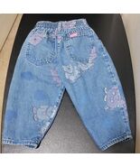 VTG 80s Oshkosh B’Gosh All Over Faded Bears / Hearts Blue Jeans Baby Tod... - $1,446.72 MXN