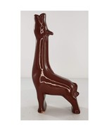 Vintage Giraffe Bud Vase Art Pottery Head Up Long Neck - £27.35 GBP