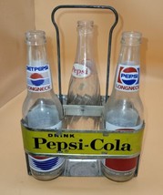 Pepsi Cola Aluminum 6 Pack Bottle Holder Crate~Drink Pepsi~Late 1950’s - £43.52 GBP