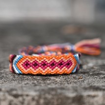 Bohemian Rope Woven Friendship Bracelet for Women Fashion Braided Handmade Color - £14.16 GBP