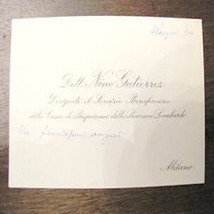 Nino Gutierrez Cariplo Business Card with Wishes-
show original title

Origin... - £21.10 GBP