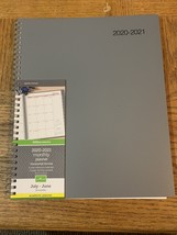Office Depot 2020-2021 Monthly Planner Horizontal Format 8.5x11 - £6.64 GBP