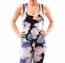 FINDERS KEEPERS Womens Tank Top Run The World Floral Print Multicolor Si... - $38.33