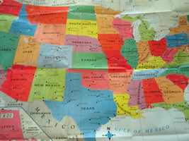 TEACHING TREE Classic USA Wall MAP Poster 40&quot; x 28&quot; Brand NEW - $4.94