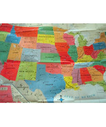 TEACHING TREE Classic USA Wall MAP Poster 40&quot; x 28&quot; Brand NEW - £3.71 GBP