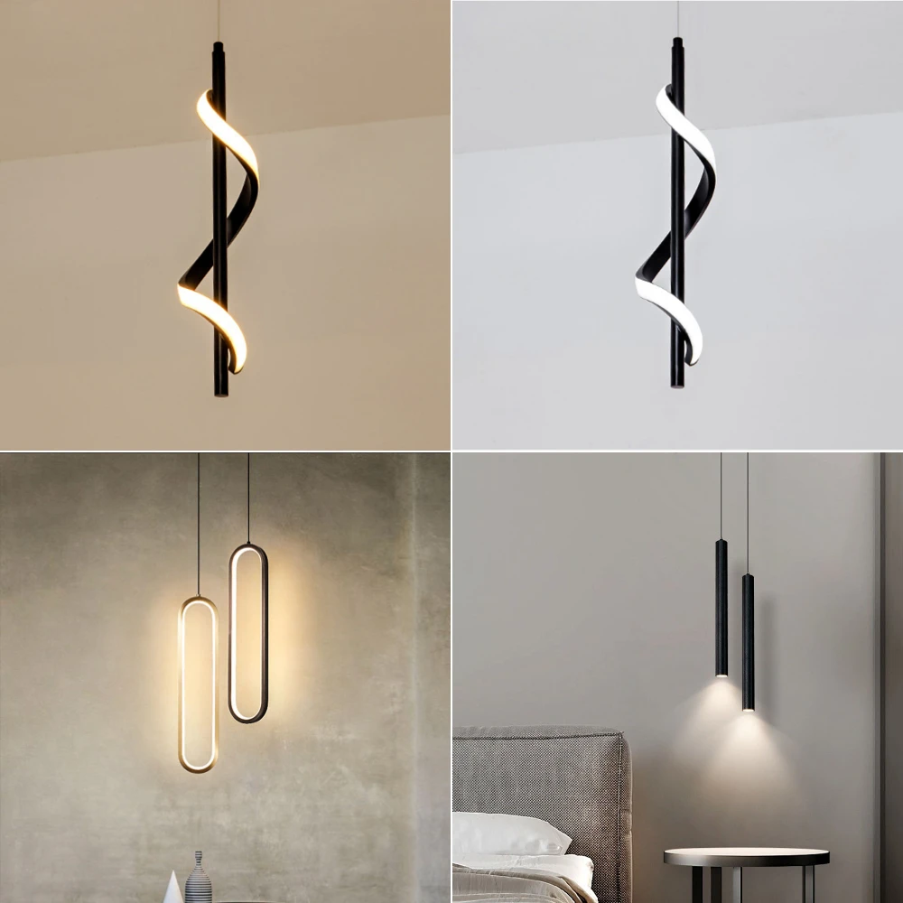 Nordic Luxury Ceiling Lights LED Pendant Lights Modern Bedroom Chandeliers - £26.04 GBP+