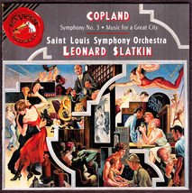 St. Louis S.O. Slatkin (2) CD Set &amp; Booklet - Copland No.3, Music for Great City - £10.19 GBP