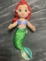 Disney land World Parks The Little Mermaid beanbag plush doll Princess Ariel 12&quot; - £10.90 GBP