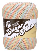 Spinrite Lily Sugar&#39;n Cream Yarn - Ombres Super Size-Buttercream - $17.94